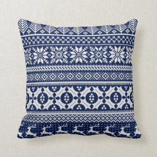 Fair Isle Knit Sweater Coussin