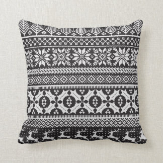 Fair Isle Knit Sweater Coussin
