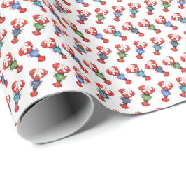 Fair Isle Lobsters Geschenkpapier