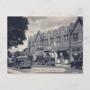 Fair Lawn, New Jersey, Geschäftszentrum, Vintage Postkarte