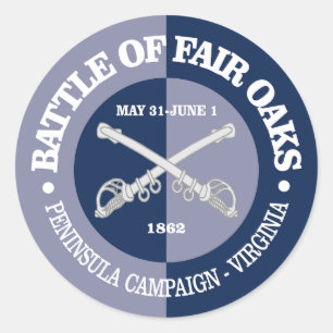 Fair Oaks (B&G) Runder Aufkleber