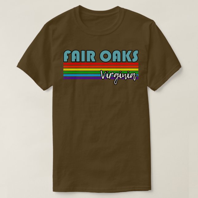 Fair Oaks Virginia Pride Fair Oaks LGBT Geschenk L T-Shirt (Design vorne)