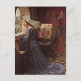 Fair Rosamund am Fenster Postkarte
