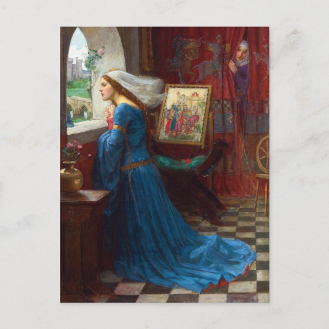 Fair Rosamund c. 1916 von John William Waterhouse Postkarte (Vorderseite)