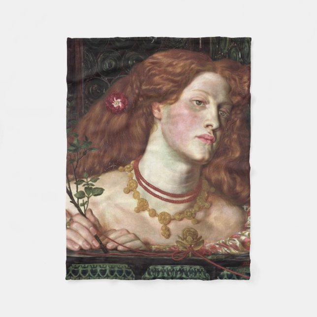 Fair Rosamund (Elegant & schöne Rotkopffrau) Fleecedecke (Vorderseite)