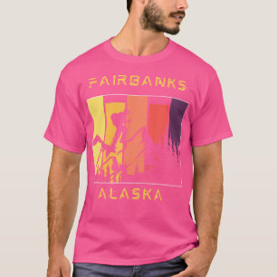 Fairbanks Ak bedrückte Design Mountain Wandern und T-Shirt