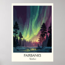 Fairbanks Alaska Nördliches Licht Aurora