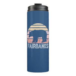 Fairbanks Alaska Retro Bär Thermosbecher