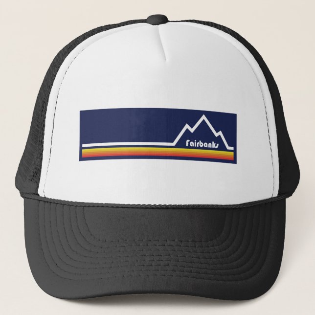 Fairbanks Alaska Truckerkappe (Vorderseite)