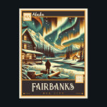 Fairbanks, Alaska | VINTAG Postkarte<br><div class="desc">Reisen Sie in die Zeit zurück in die bezaubernde Stadt Fairbanks, Alaska, mit unserer fesselnden Vintagen Fairbanks Postcard. Diese Postkarte ist nicht nur ein Stück Geschichte, sondern ein Blick in die Vergangenheit einer Stadt, die für ihre einzigartige Mischung aus Wildnis und urbanem Charme bekannt ist. Ob Sie ein begeisterter Reisender,...</div>