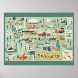 Fairbanks Map Poster