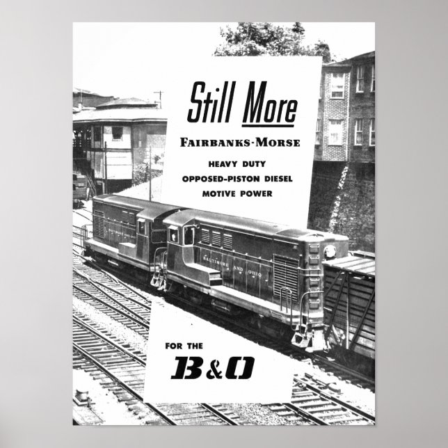 Fairbanks Morse Diesel Locomotives 1957 Poster (Vorne)