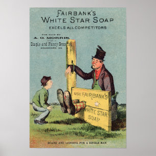 Fairbanks weißer Verkäufer der Poster