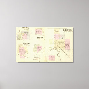 Fairbury und Steele Stadt, Nebraska Leinwanddruck