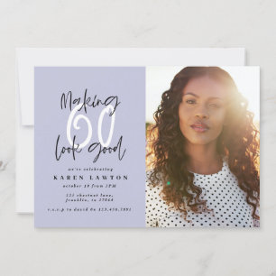 Faire 60 belle invitation d'anniversaire photo