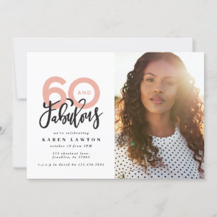 Faire 60 belle invitation d'anniversaire photo