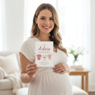 Faire Adorer Une Fille Invitation à une Baby Showe