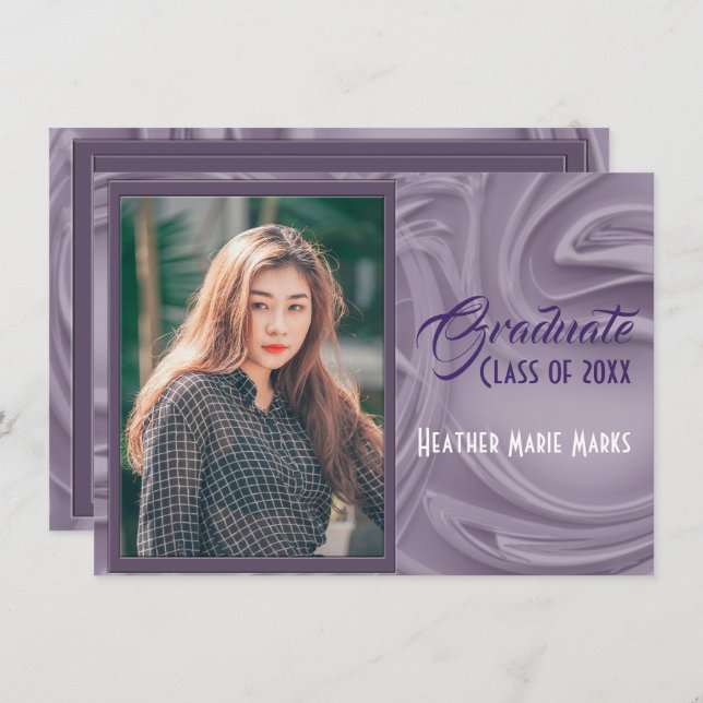 Faire Ancienne Invitation de Remise de Diplôme Pho (Devant / Derrière)