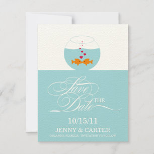 Faire annonce de mariage de poissons Save The Date
