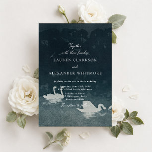 Faire-Art Invitation de Mariage Lac aux Cygnes