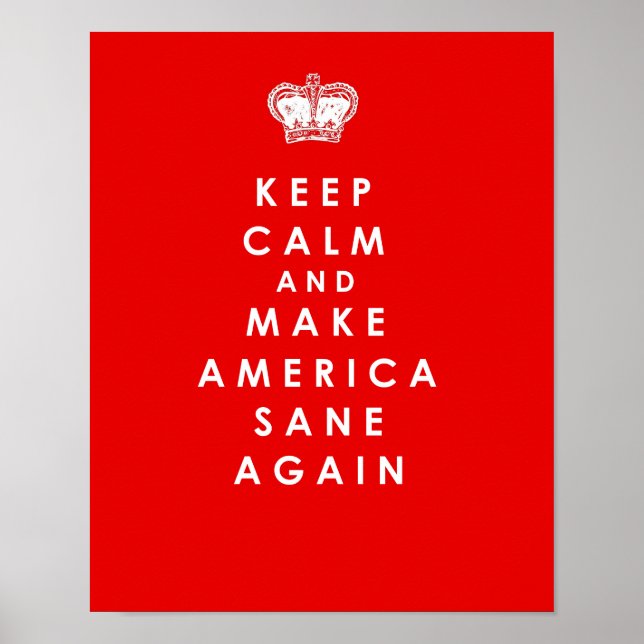 Faire battre l'Amérique à nouveau Poster Red Anti  (Devant)