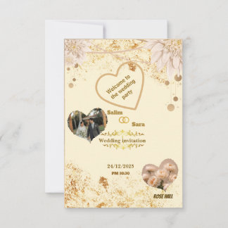 Faire carte d'invitation de mariage 