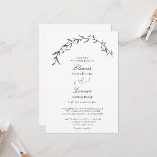 Faire carte d'invitation de mariage à l'arche de s