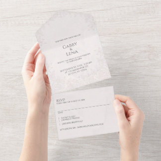 Faire carte d'invitation de mariage tout-en-un à m