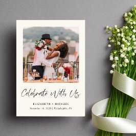 Faire carte d'invitation de réception de mariage à