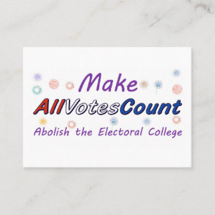 Faire Compter Tous Les Votes, cartes d'insertion c