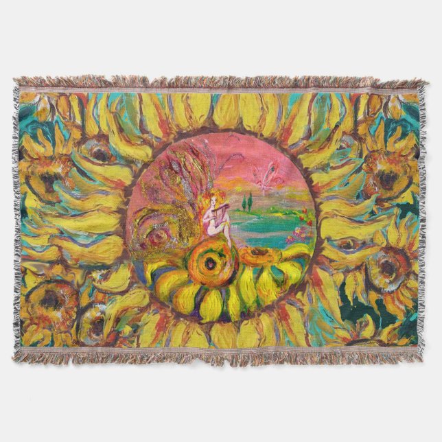 FAIRE DER SONNENBLUMEN SPIELEN LYRA Fantasy Fantas Decke (Vorderseite)