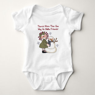 Faire des amis T-shirts et cadeaux Snowman