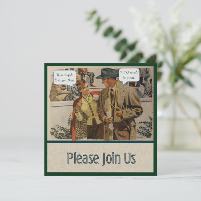 Faire des plans Invitation (Debout devant)