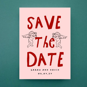 Faire doodle drôle Enregistrer la date Invitation