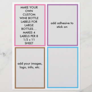 FAIRE DU PAPIER PERSONNALISÉ BOUTEILLE DE VIN ÉTIQ