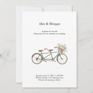 Faire du vélo en tandem ensemble, invitation de ma