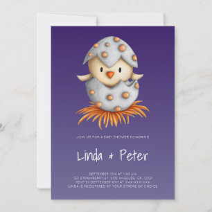 Faire Invitation de Baby Shower Bleu pour Bébé ave