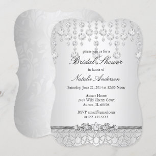 Faire invitation de bains de mariée en cristal