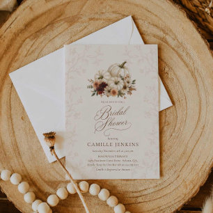 Faire invitation de douche de mariée automnale à c