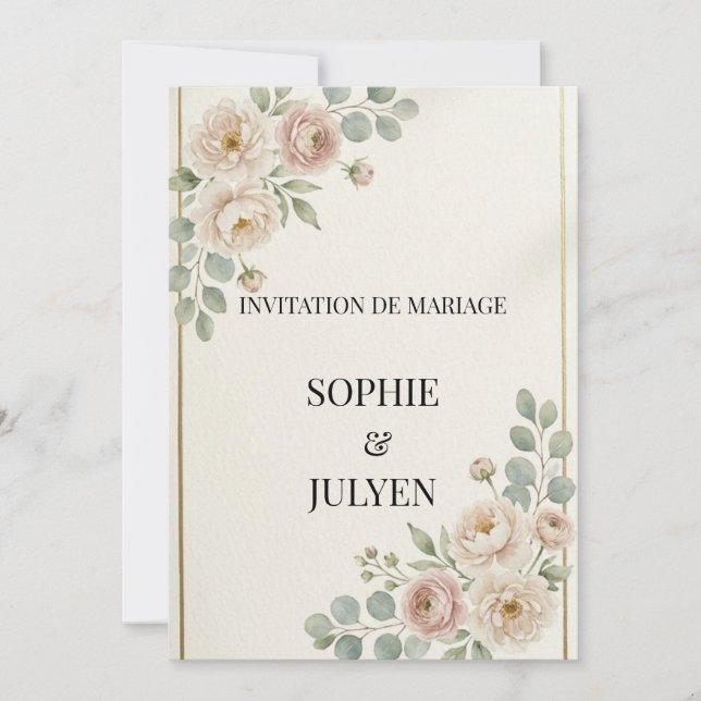 Faire invitation de mariage (Devant)