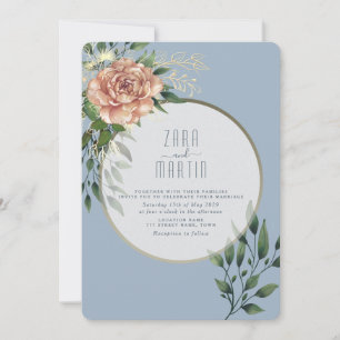 Faire invitation de mariage à la pêche élégante et
