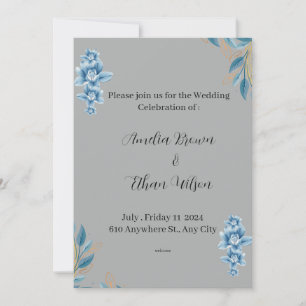 Faire invitation de mariage à l'aquarelle