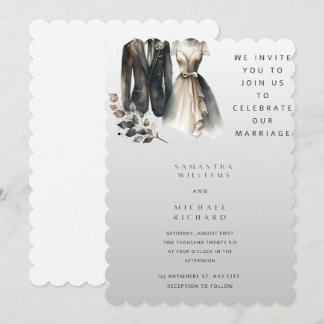 Faire invitation de mariage à l'aquarelle – Arc mo