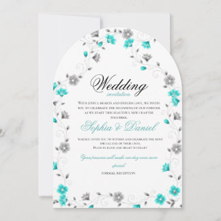 Faire invitation de mariage à l'arche florale sarc