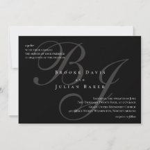Faire invitation de mariage à monogramme