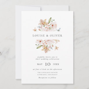 Faire invitation de mariage aux fleurs sauvages él