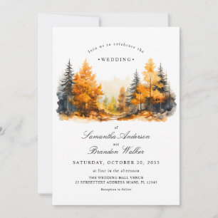 Faire invitation de mariage avec des arbres de boi