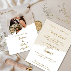 Faire invitation de mariage avec photo et écriture