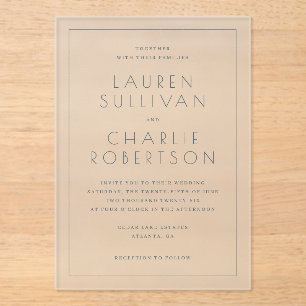Faire invitation de mariage avec sérif blanc éléga