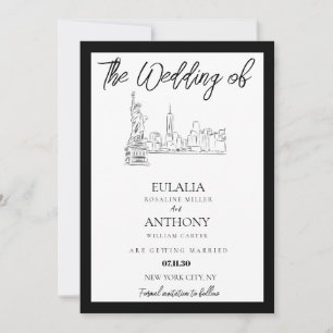 Faire invitation de mariage avec vue sur la skylin